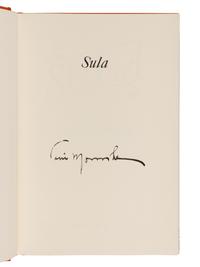 MORRISON, Toni (1931-2019). Sula . New York: Alfred A. Knopf, 1974.