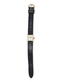 CARTIER, 18K YELLOW GOLD 'TANK ARRONDIE' WATCH