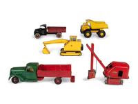 Five American Toy Construction Vehicles