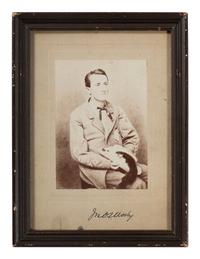 [MOSBY, JOHN S. (1833-1916)]. Autographed portrait of Mosby inscribed to his daughter, Ada B. Mosby.