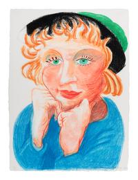 Celia with Green Hat , 1984