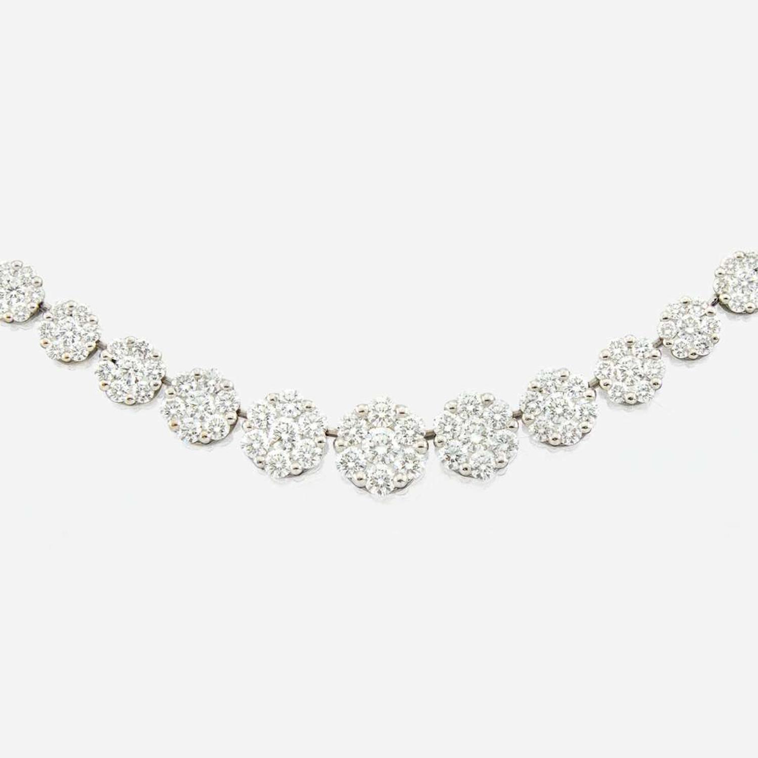 A diamond and white gold necklace, Simon G