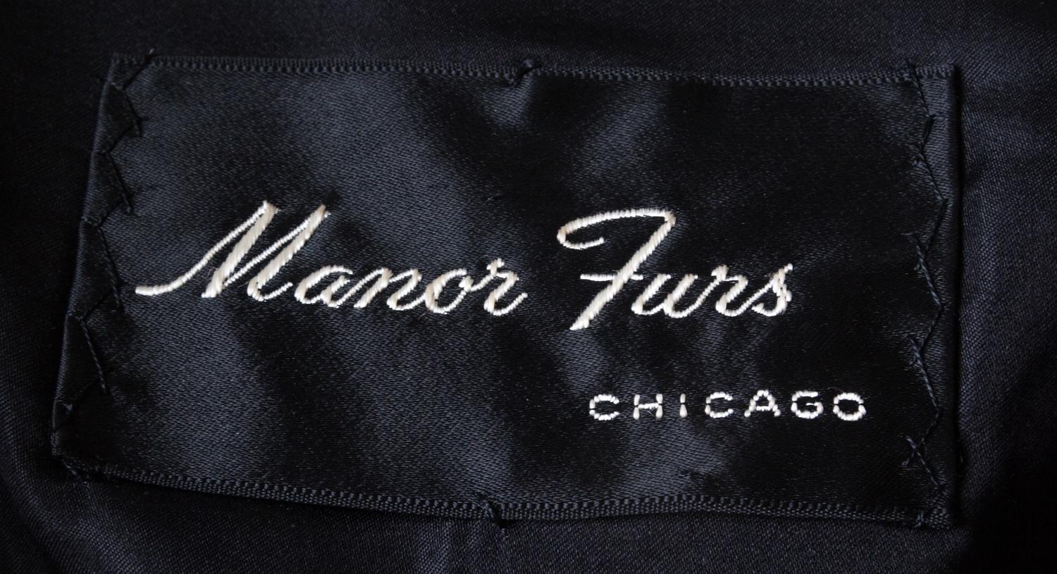 A Black Persian Lamb Double Breasted Jacket,