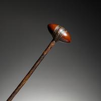 Northern Plains Stone Club, with Beaded Horsehair Drop