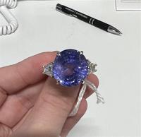 CEYLON COLOR-CHANGE SAPPHIRE AND DIAMOND RING