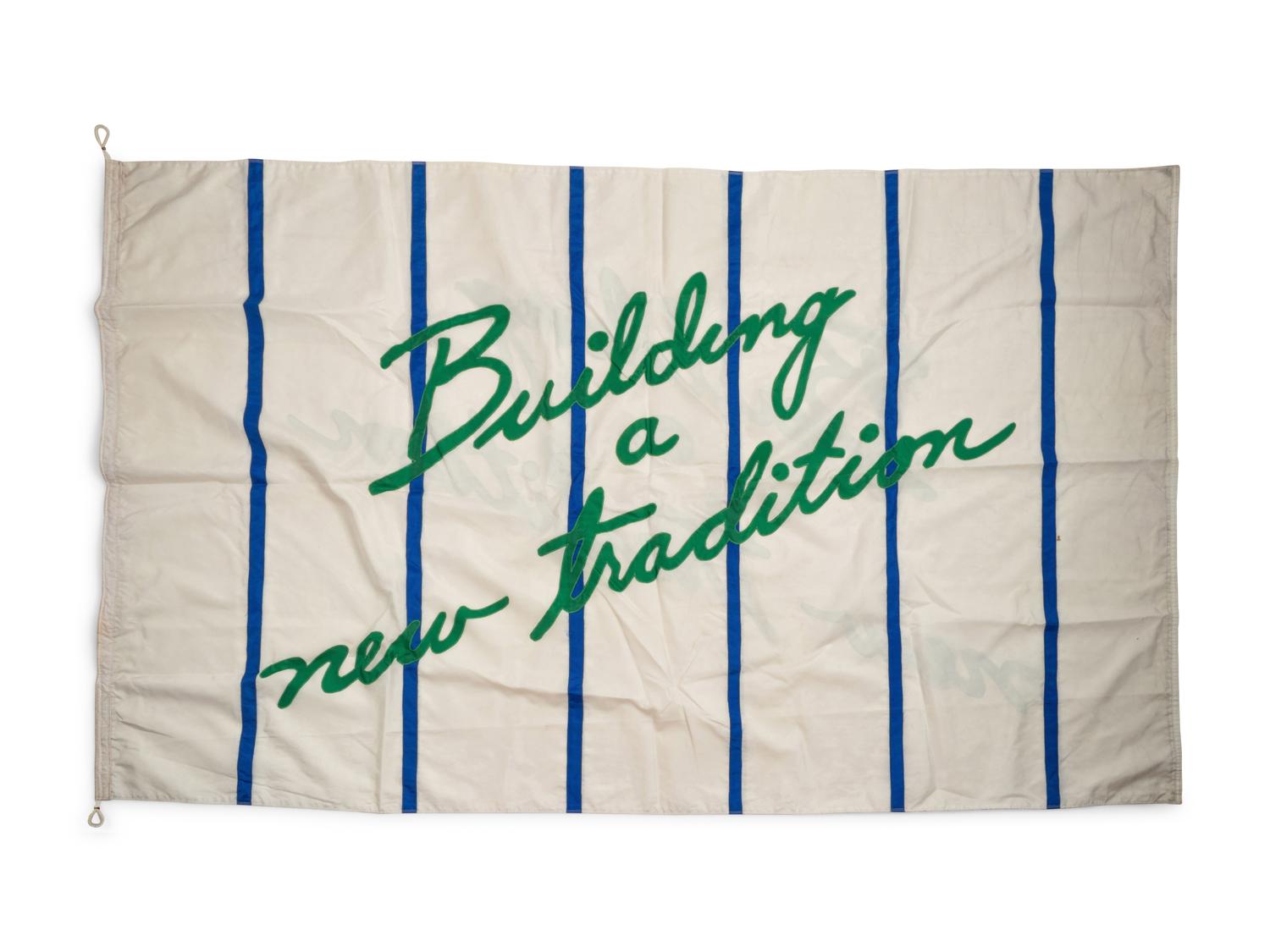 A Chicago Cubs Building A New Tradition Flag Once Flown at Wrigley Field Collected by Former Chicago Cubs Wrigley Field Head Scorekeeper
