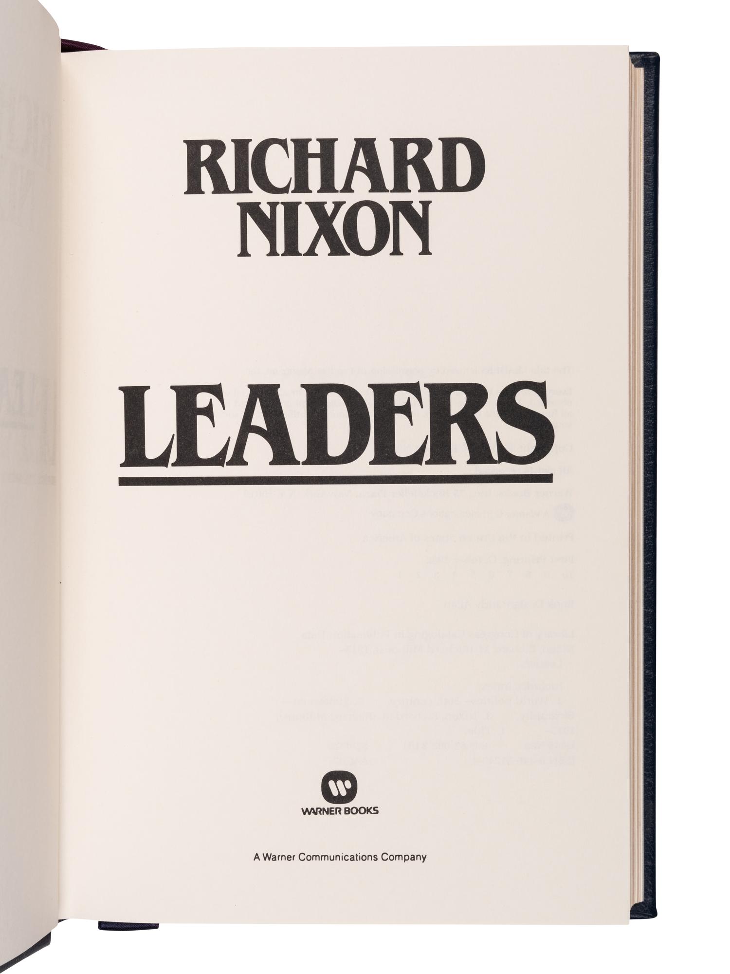NIXON, Richard M. (1913-1994). The Real War . New York: Warner Books, 1980.