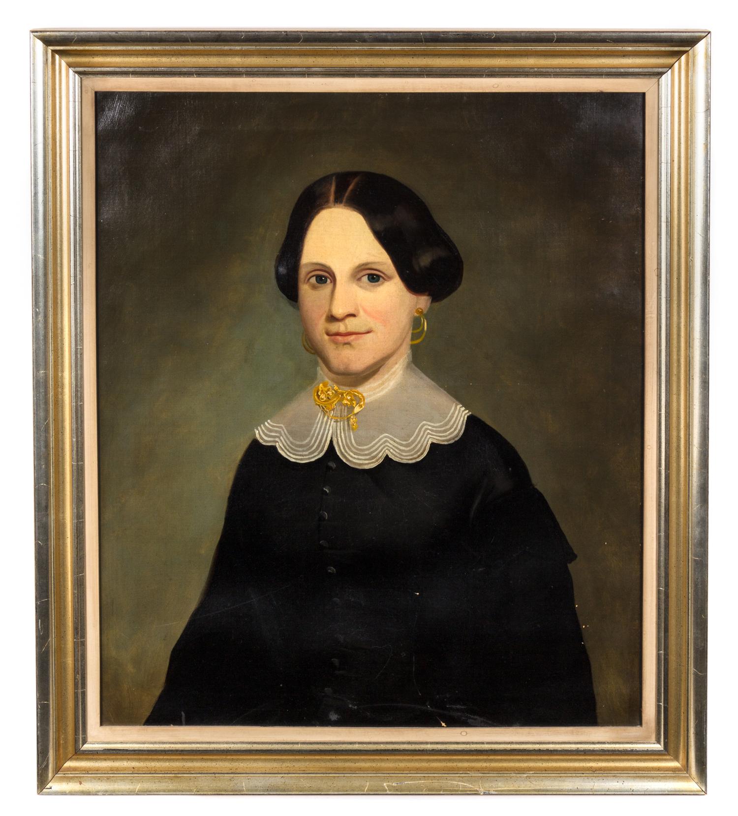 Artist Unknown, (19th century), Portrait of a Lady with a White Collar
