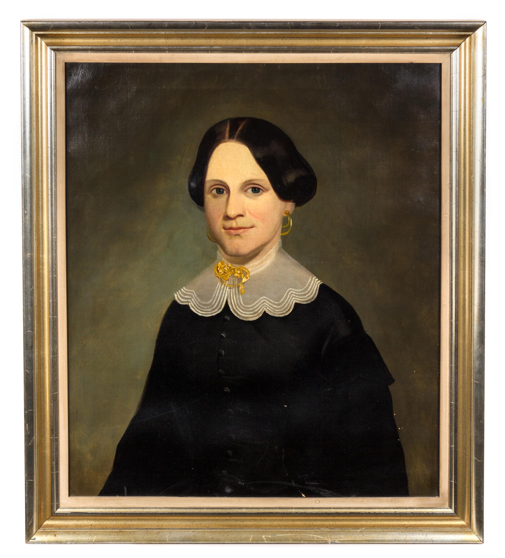 Artist Unknown, (19th century), Portrait of a Lady with a White Collar