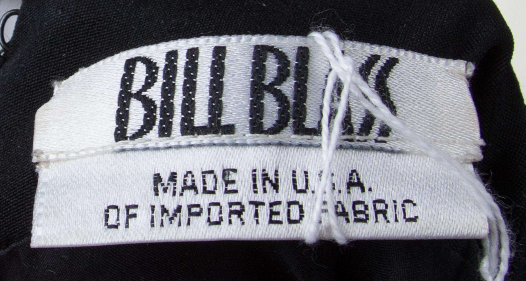 A Bill Blass Black Cocktail Dress, Size 14.