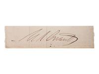 GRANT, Ulysses S. (1822-1885). Clipped signature ("U.S. Grant").