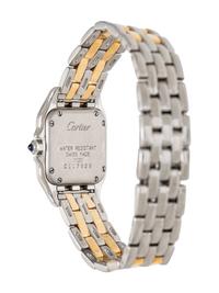 CARTIER, REF. 1120 STAINLESS STEEL AND 18K YELLOW GOLD AND DIAMOND 'PANTHÈRE' WATCH