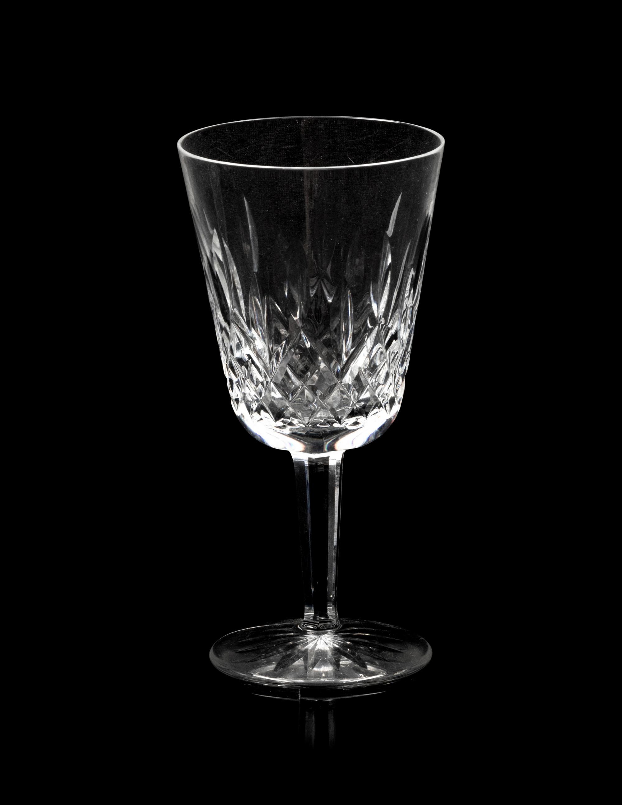 A Waterford Lismore Stemware Service