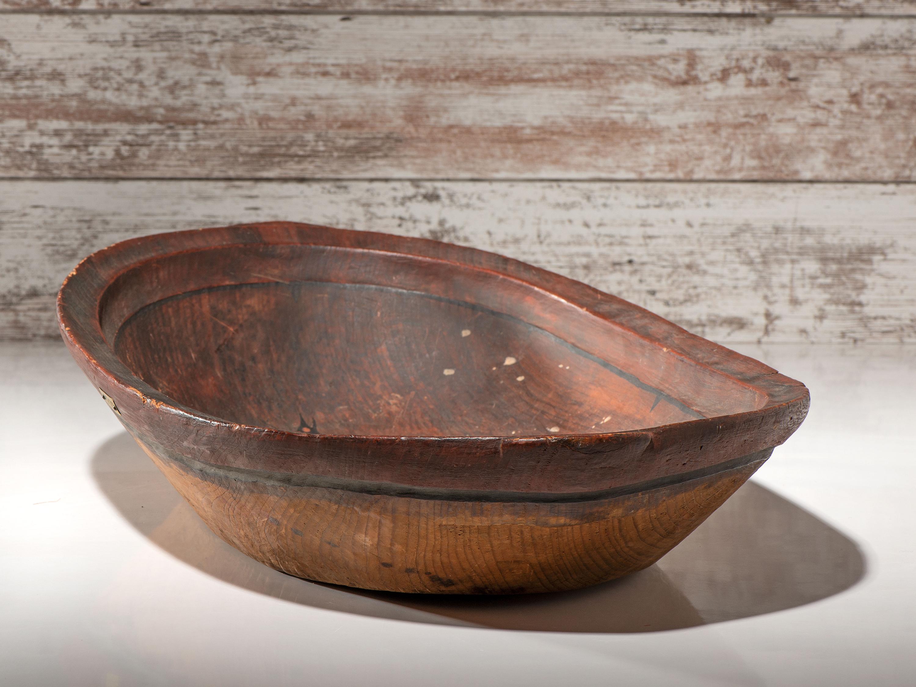 Yup'ik Painted Serving Bowl