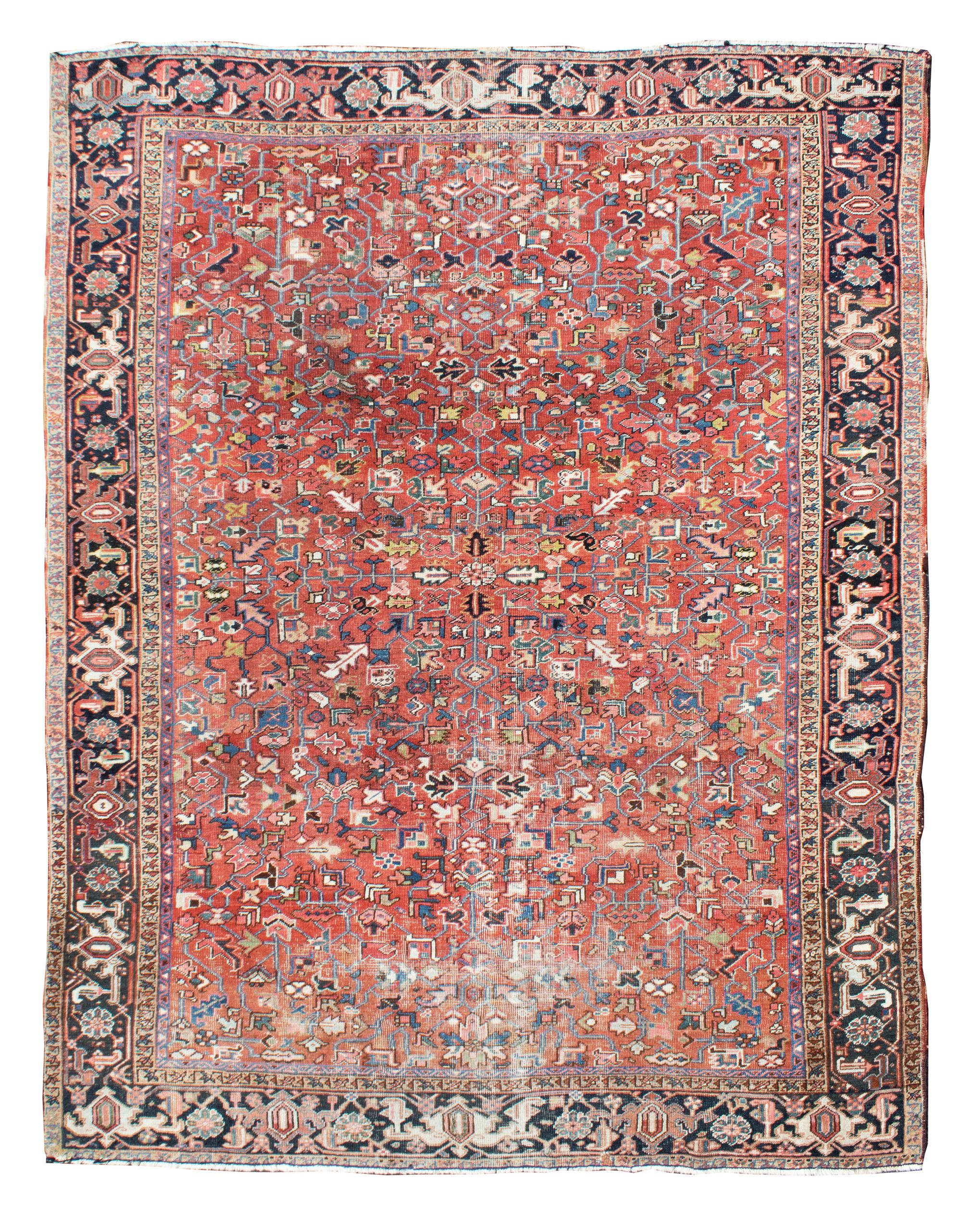A Heriz Wool Rug