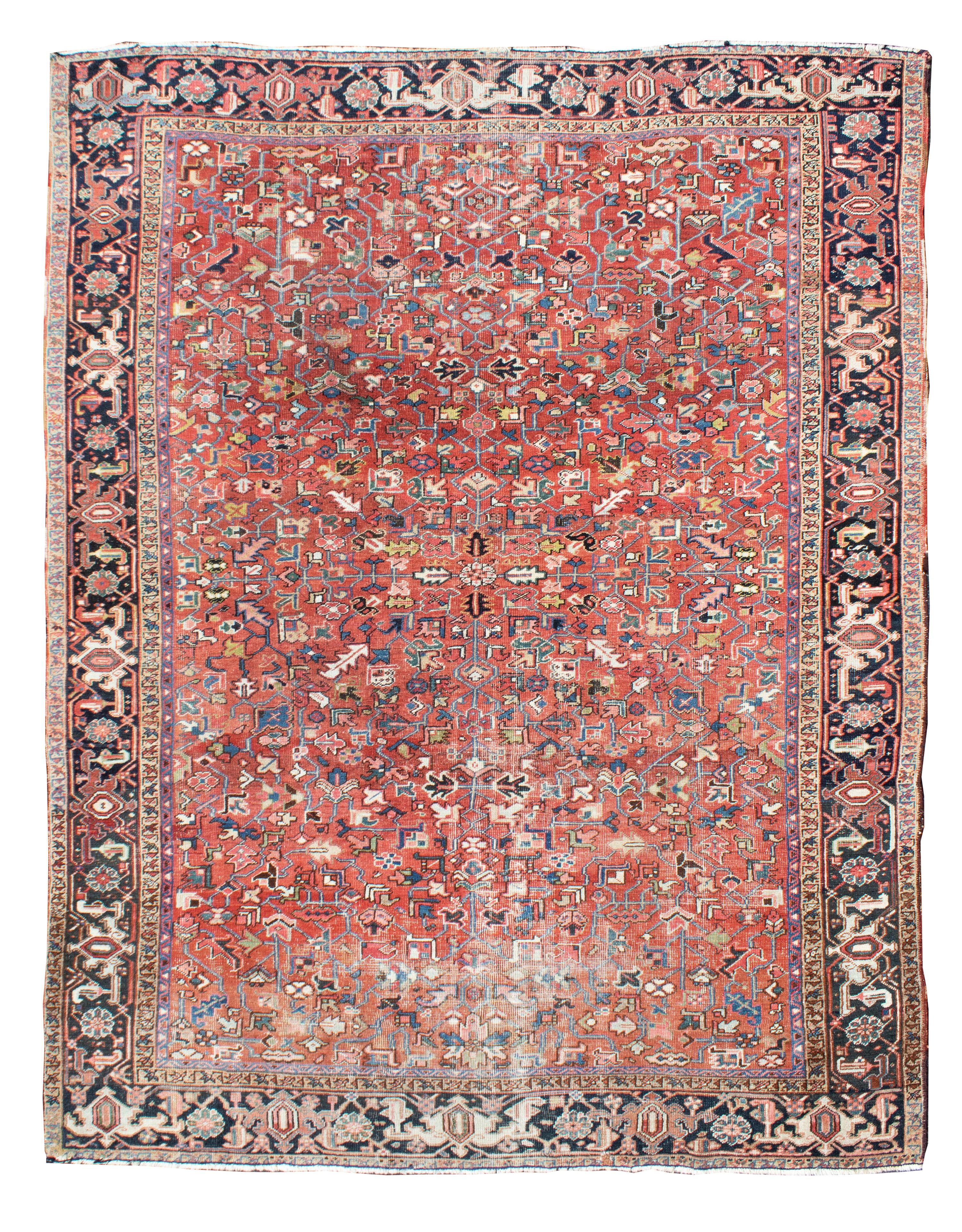 A Heriz Wool Rug
