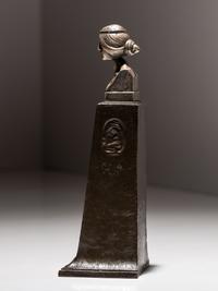 'Ares' Silver Seal with Pedestal Base, c. 1900