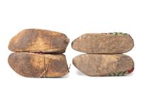 Northern Plains Beaded Hide Moccasins