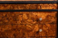 A North Italian Part Ebonized Olivewood Bureau Cabinet