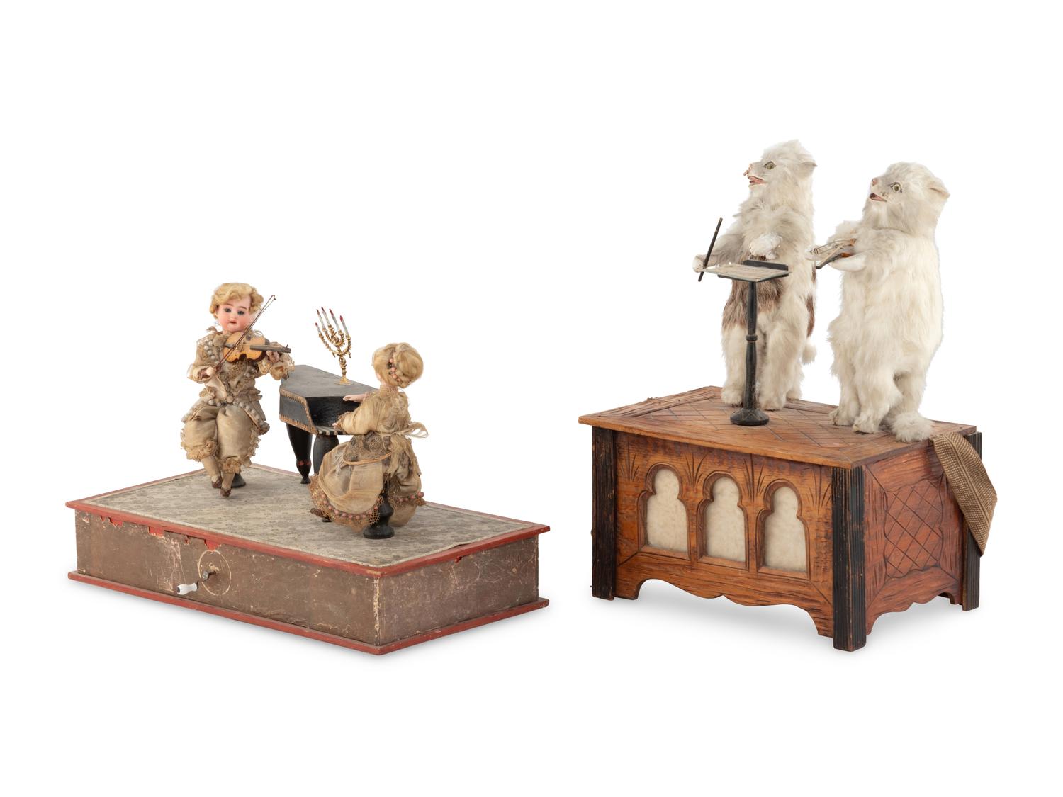 Two Manivelle Musical Automata