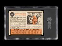 A 1962 Topps Mickey Mantle Baseball Card No. 200 (SGC 1)