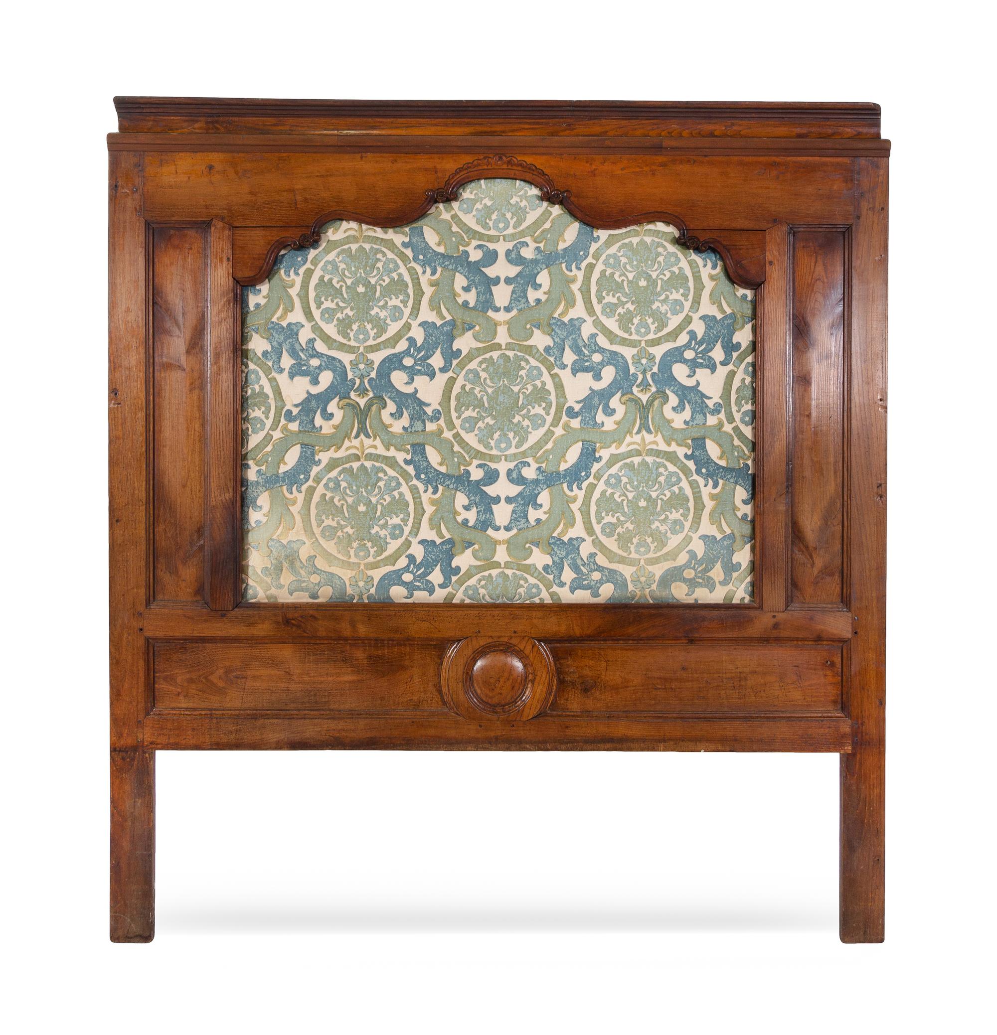 A Continental Walnut Panel Converted to a Headboard
