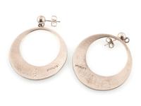Hopi and Southwestern-style Silver Post and Hook Earrings