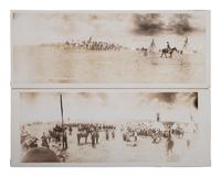 [NATIVE AMERICANS]. 9 panoramic photos of Native American subjects, most by BARKER, Lewiston, ID.