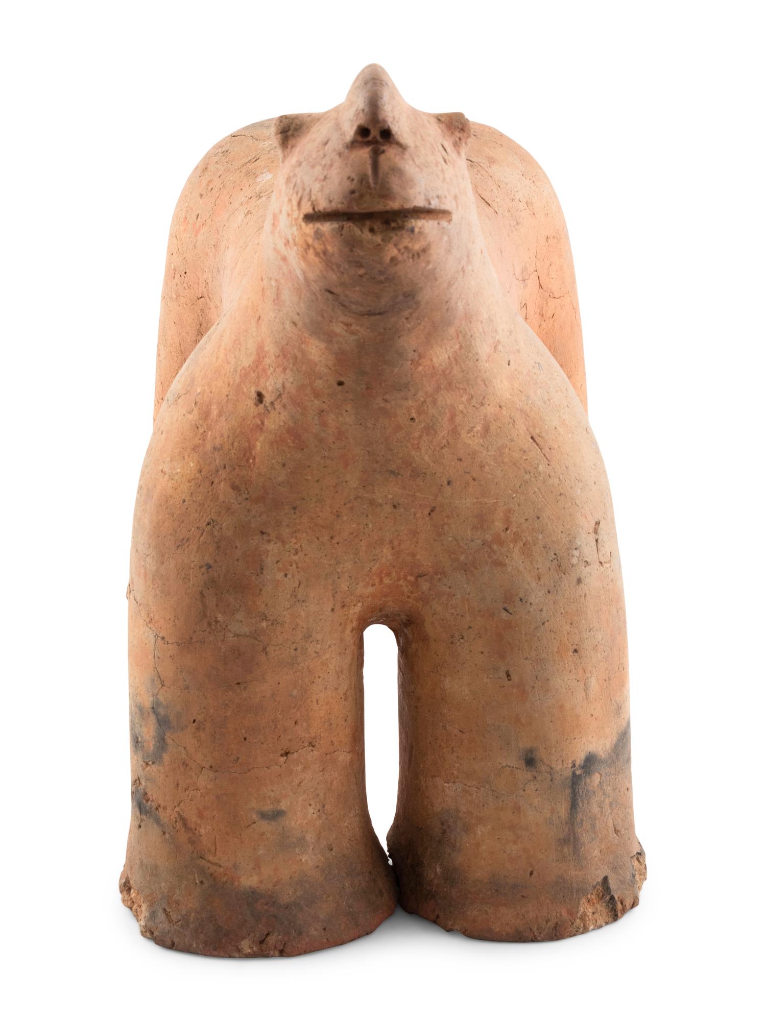 A Japanese Haniwa Figure of Bear