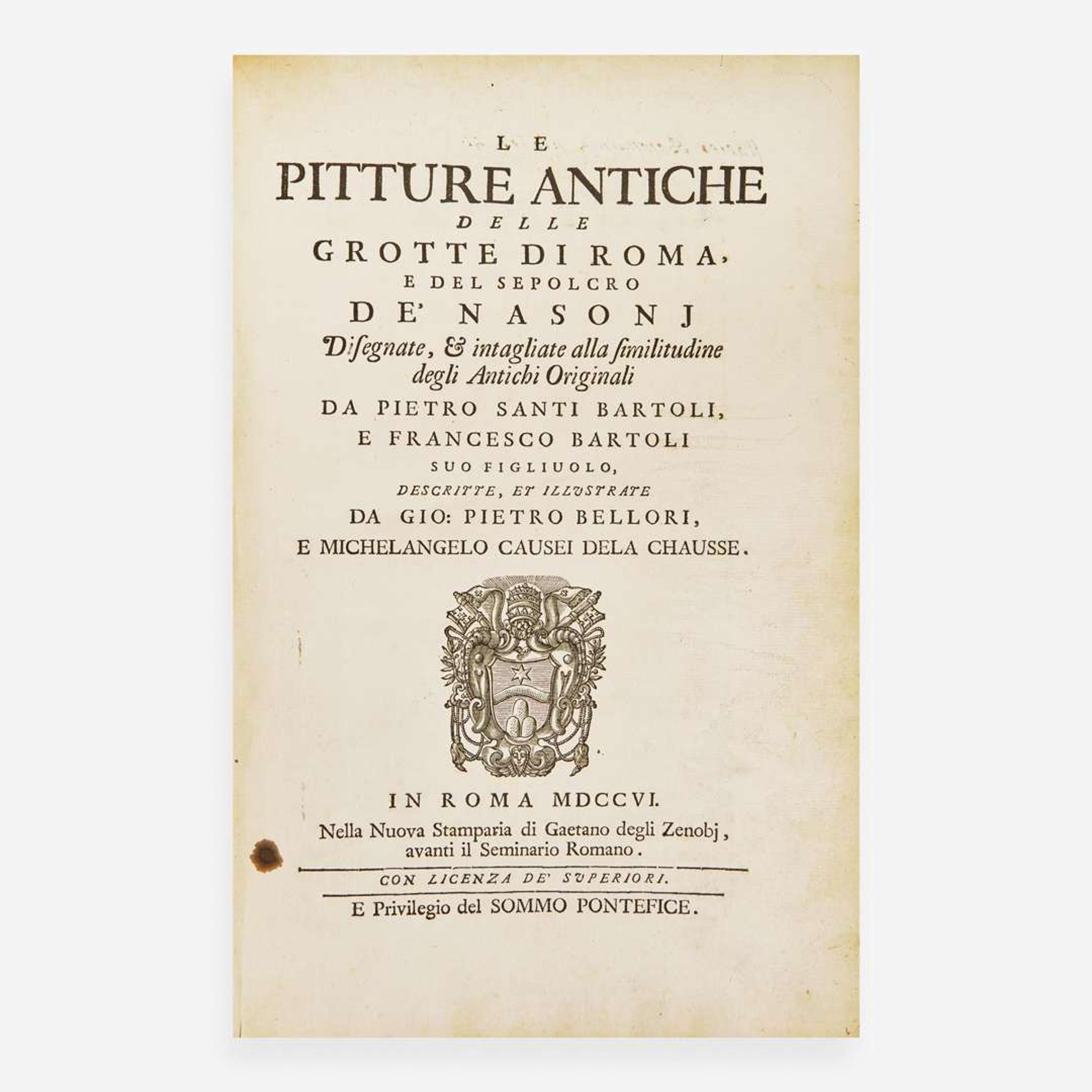 [Travel & Exploration] Bellori, Gio(vani): Pietro, and Michelangelo La Chausse La pitture antiche delle grotte di Roma e del sepolcro de' Nasoni...