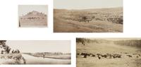 [Western Americana] Huffman, L.A. (1854-1931), photographer. A group of 4 collotypes with western subject matter.