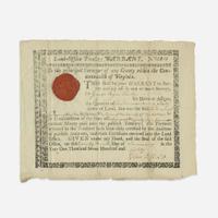 [American Revolution] [Clark, George Rogers] Virginia Land Warrant