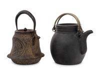 Two Chinese and Japanese Teapots