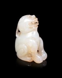 Four Chinese Jade and Jadeite Carvings of Animals