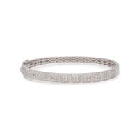WHITE GOLD AND DIAMOND BANGLE BRACELET