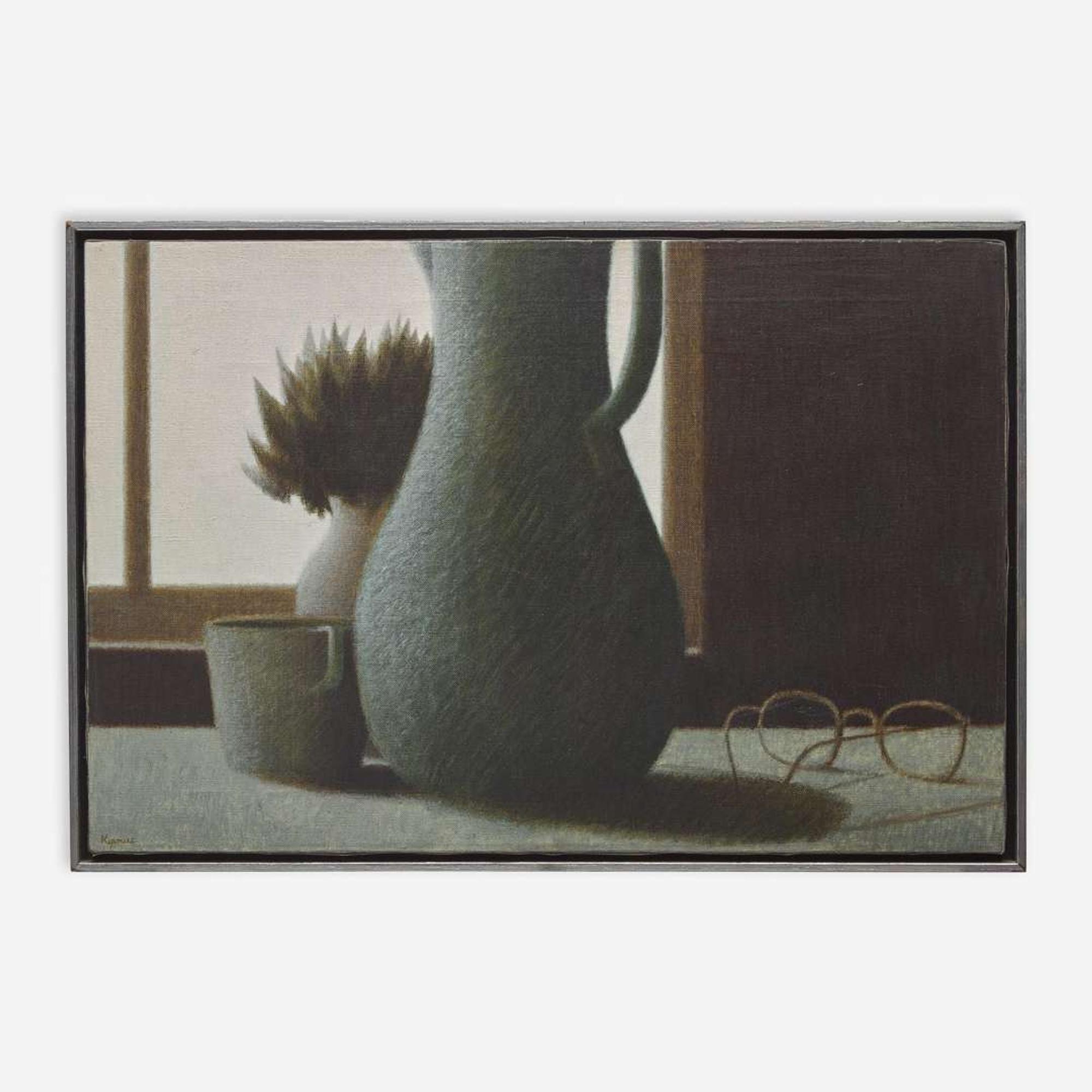 Robert Kipniss (American, b. 1931) Still life w/ eye glasses