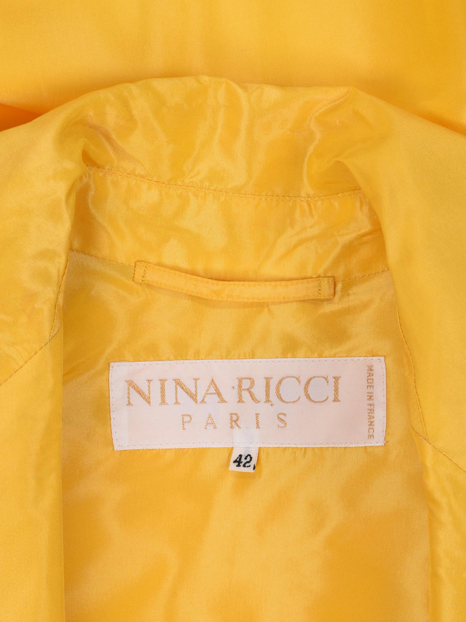 NINA RICCI, TAFFETA BELTED TRENCH COAT