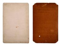 [NATIVE AMERICANS]. 2 cabinet cards of Southwestern Indians, incl. "Apache Chief."
