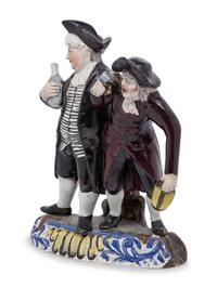 A Victorian Glazed Earthenware Figural Group
