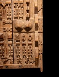 Two Dogon Wood Granary Doors