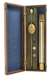 An English Brass Hydrometer Length of hydrometer 13 inches. — G. ATKINS, LONDON, LATE 18TH/EARLY 19TH CENTURY