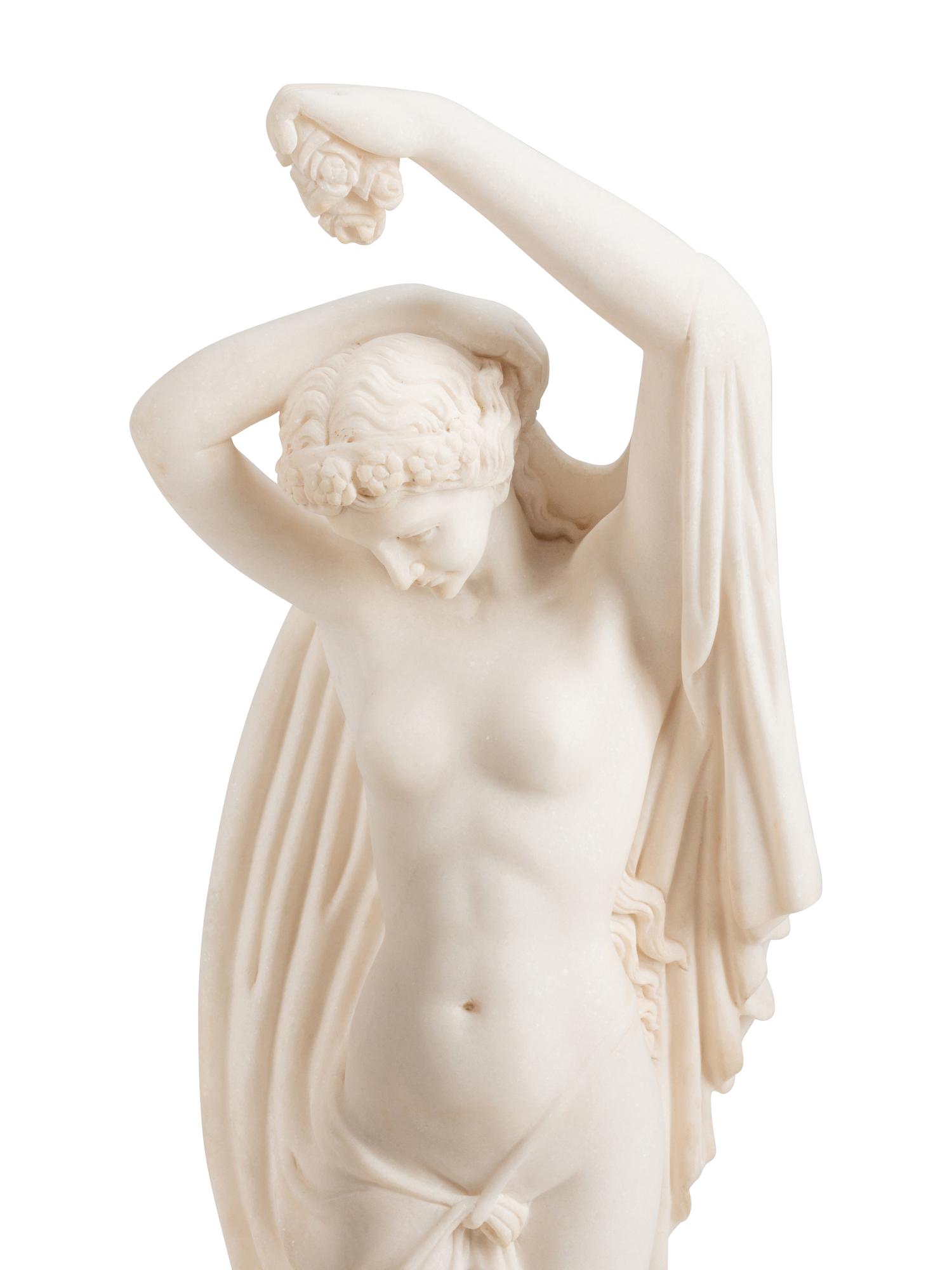 A Pair of Continental Marble Figural Groups