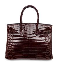 HERMÈS, BIRKIN 30 IN SHINY BROWN CROCODILE