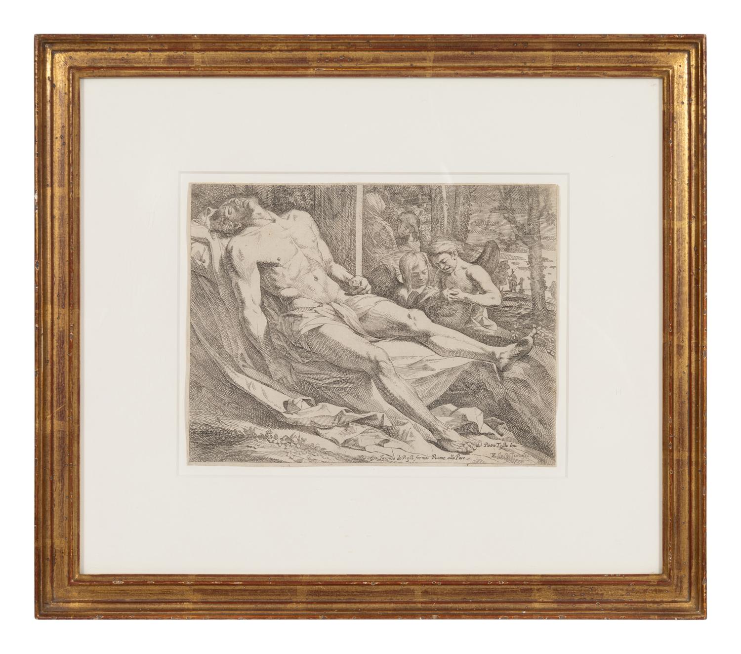 The Body of Christ Mourned by Angels (after Pietro Testa)