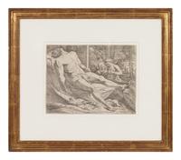 The Body of Christ Mourned by Angels (after Pietro Testa)