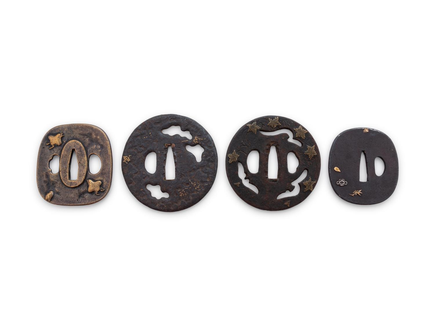 Four Japanese Tsuba