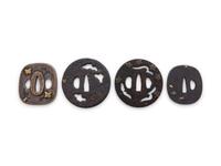 Four Japanese Tsuba
