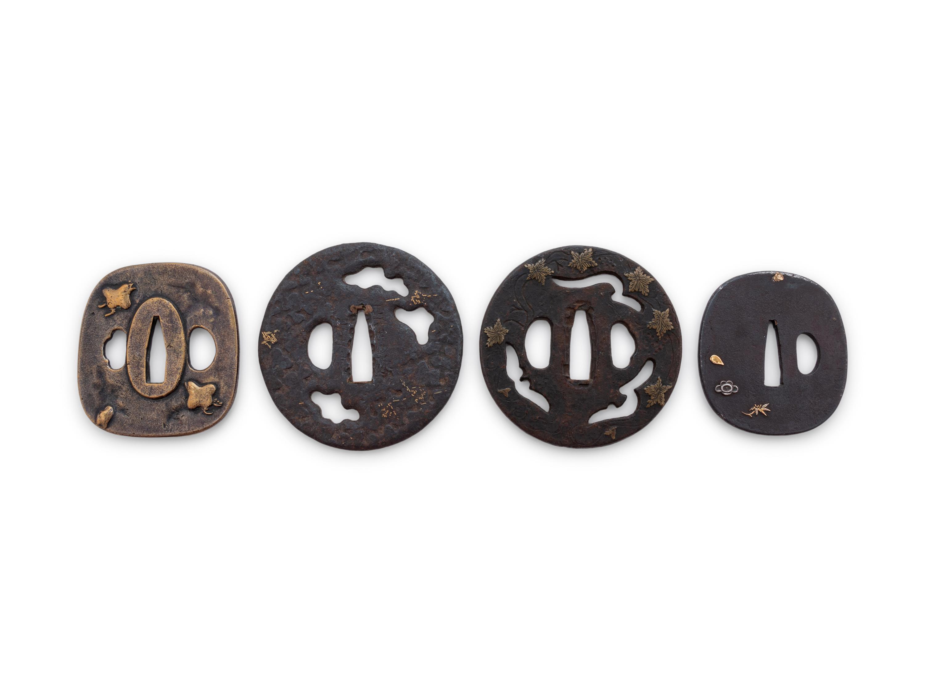 Four Japanese Tsuba