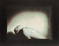 A group of four photographs ( Portrait with Metal Bar , 1984; Nude with Metal Arch , 1985; Touching , 1986; Untitled , 1985)