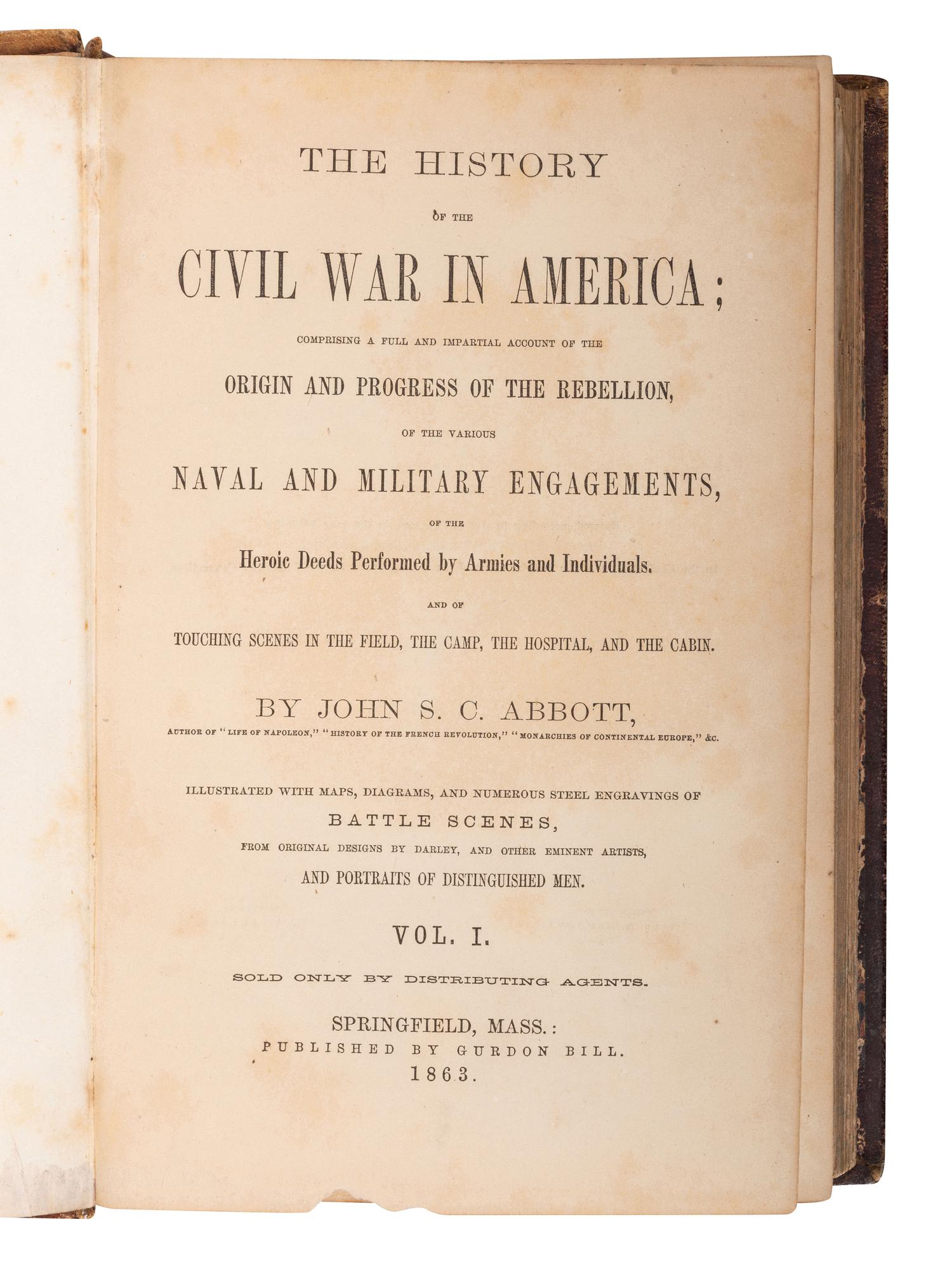 [CIVIL WAR - BOOKS]. A group of Civil War histories, including a 4 volume set by Victor, comprising: